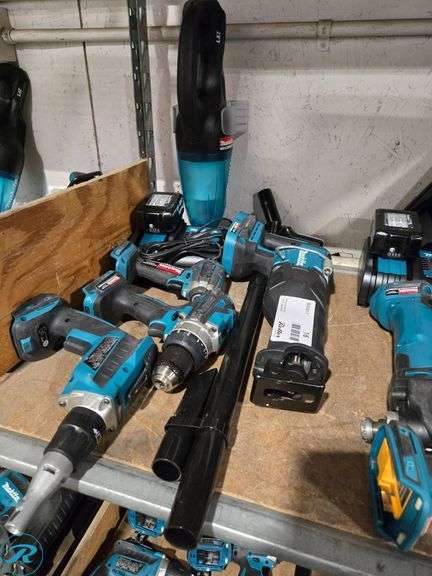 (5) Makita 18V Tools With Battery and Charger