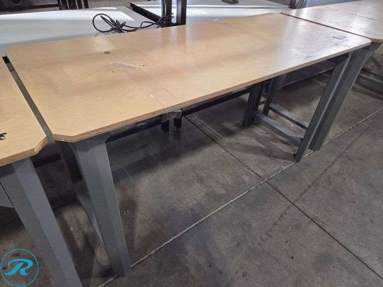 Kobalt Workbench with Wooden Top and Metal Frame, 72" x 30"