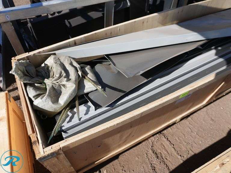 New Land Honor LHR-MS1119 Metal Garage Shed With Double Front Doors, 11' x 19' (Crate Damaged In Shipping, Some Panels Damaged) - Roller Auctions