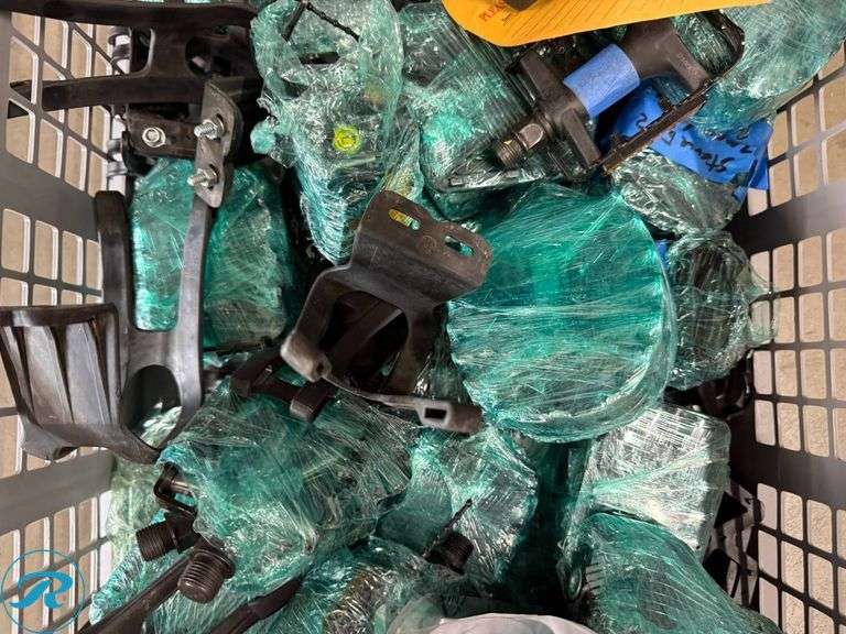 Crate of Assorted Bike Pedals - Roller Auctions