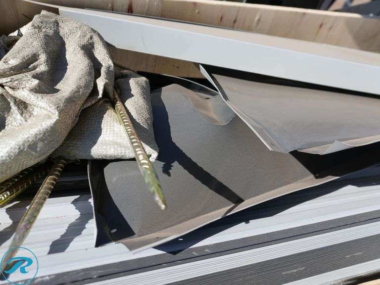 New Land Honor LHR-MS1119 Metal Garage Shed With Double Front Doors, 11' x 19' (Crate Damaged In Shipping, Some Panels Damaged) - Roller Auctions