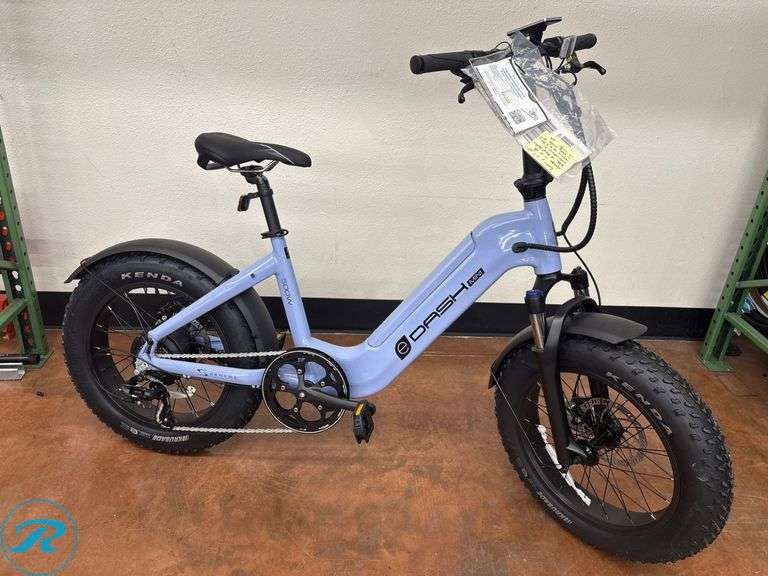 Serfas Dash Mini 500W Step-Through Electric Bicycle, Periwinkle, One Size