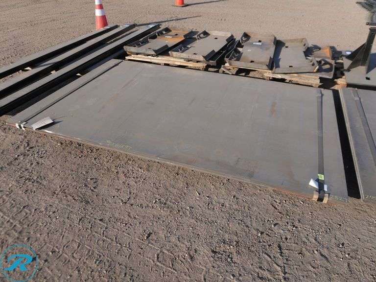 (2) Pieces Of New 3/4" Steel Road Plate, 61" x 97" - Roller Auctions