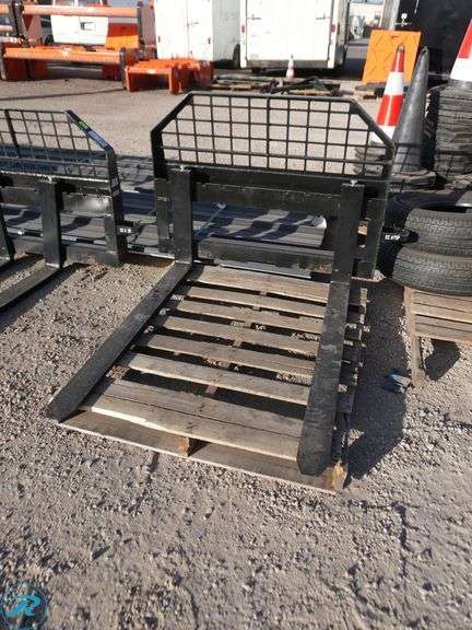 New JBX 4000 48" Fork Attachments to Fit Skid Steer Loader - Roller Auctions
