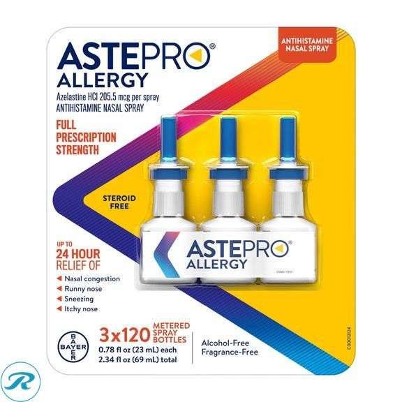 (2) Astepro Allergy Steroid Free Antihistamine Nasal Spray, .78 fl oz ...