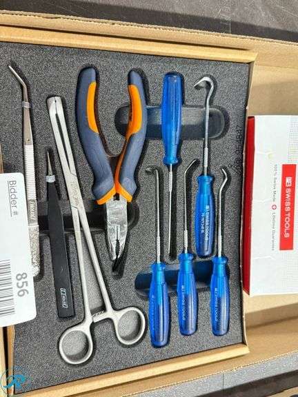 PB Swiss Tools and Assorted Hand Tools with Metal Hand Crimper - Roller Auctions