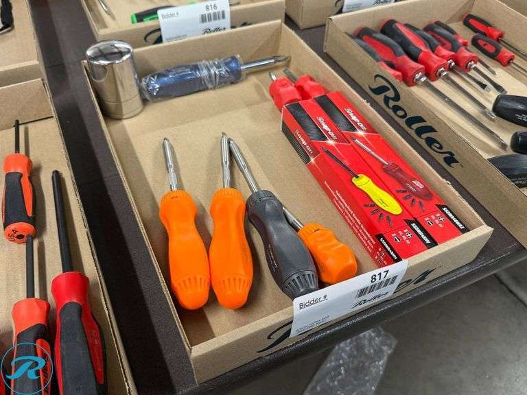 Tray of Snap-On Screwdrivers - Roller Auctions