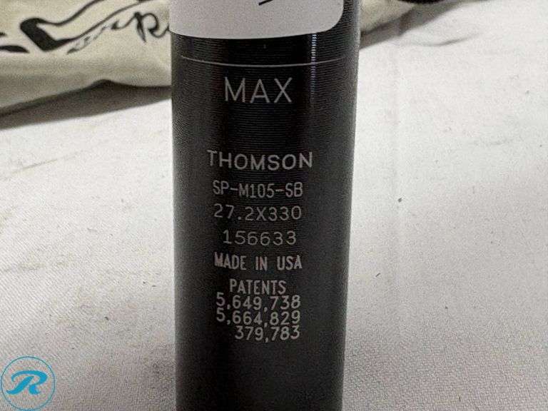 Thomson Masterpiece SP-M105-SB Seatpost, 27.2x330mm - Roller Auctions