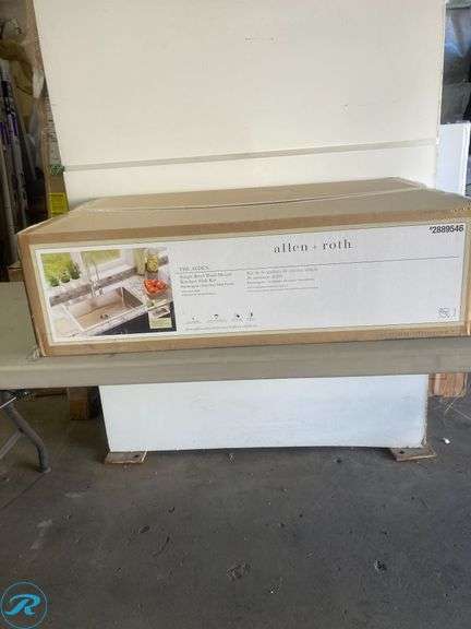 (1)allen + roth Dennison Drop-in or undermount 33-in x 22-in Stainless ...