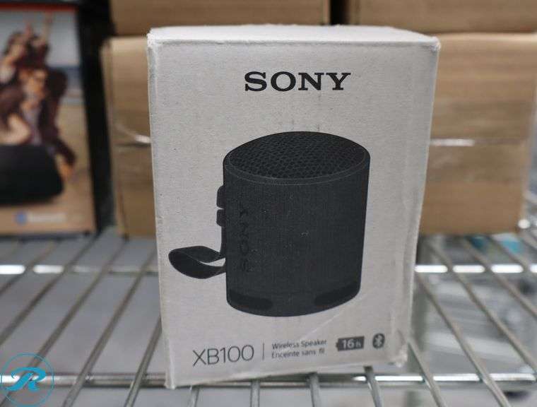 Sony - XB100 Compact Bluetooth Speaker, Black - New - Roller Auctions