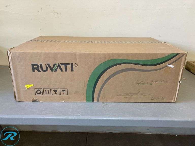 (1) New- Ruvati Terraza Undermount 30-in x 19-in Stainless steel Single bowl 16 -Gauge Kitchen Sink - Roller Auctions