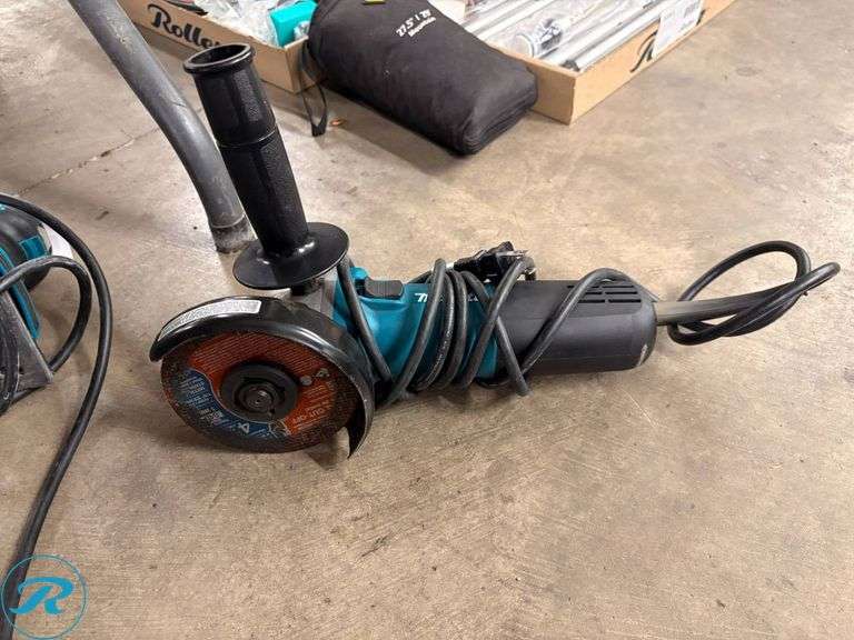 (2) Makita Power Tools: BO4556 Finishing Sander and 9557NB Angle Grinder, 120V - Roller Auctions