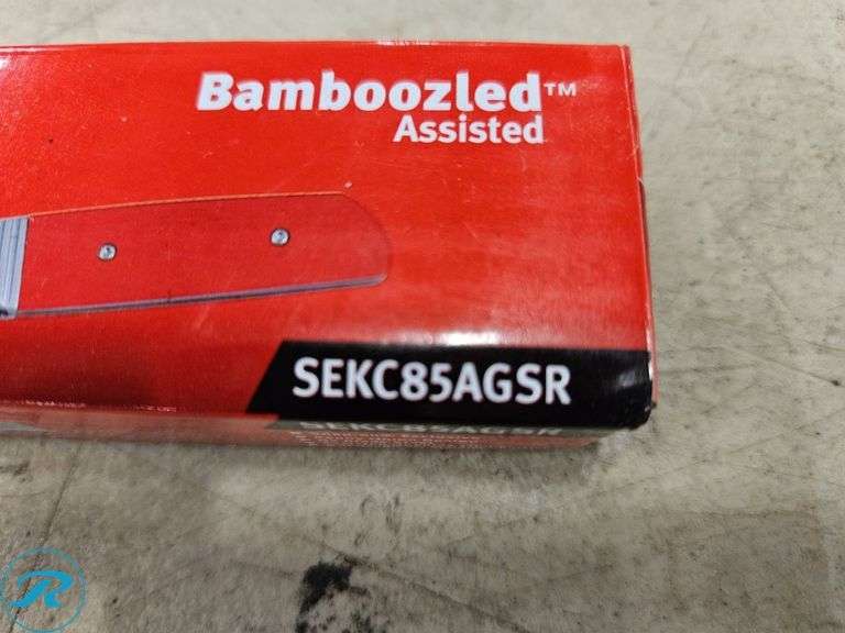 Snap-on Bamboozled Assisted Knife SEKC85AGSR, D2 Blade Steel, G10 Handle - Roller Auctions