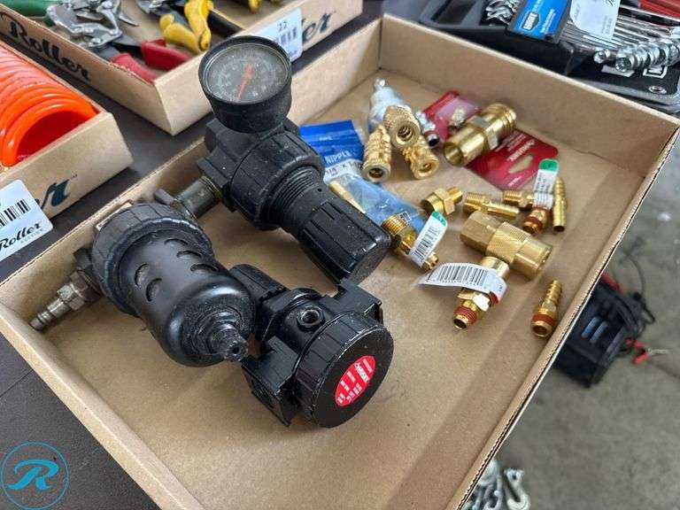 Pneumatic Regulators, Gauges, and Brass Fittings - Roller Auctions