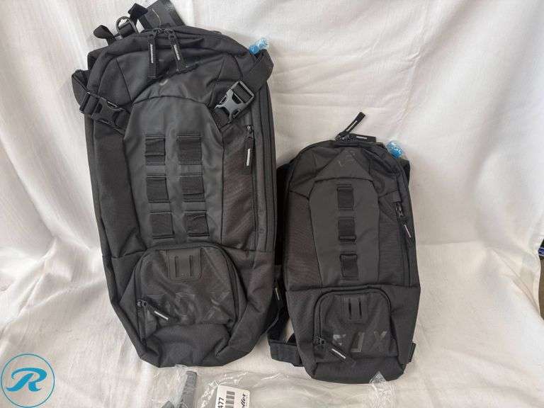 (2) Fox Utility Hydration Packs, 6L and 18L - Roller Auctions