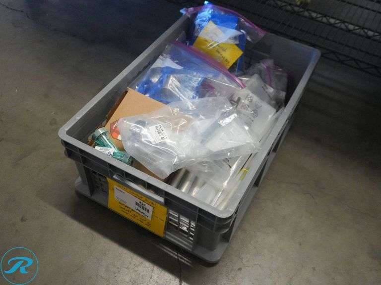 Crate of Suspension Parts and Clutch Crank Storage - Roller Auctions