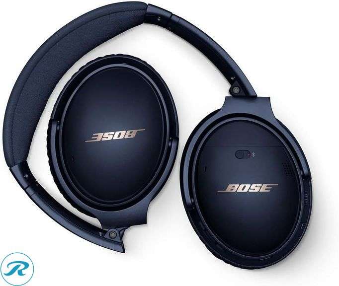 Bose QuietComfort 35 Series II Wireless Headphones, Noise Cancelling, with Alexa voice control – Triple Midnight Blue - Like New/Refurbished - Roller Auctions