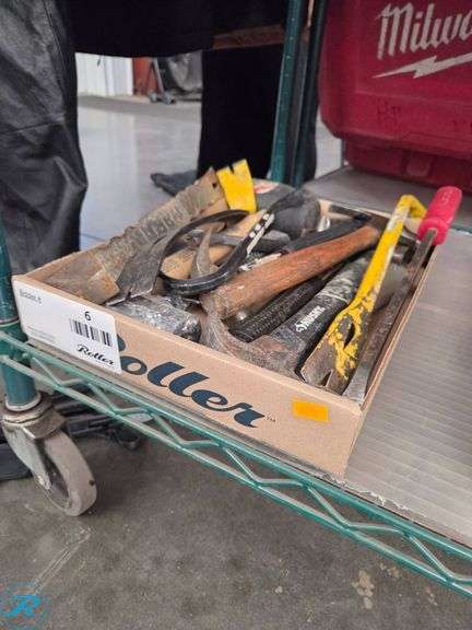 Tray of Hammers and Pry Bars - Roller Auctions