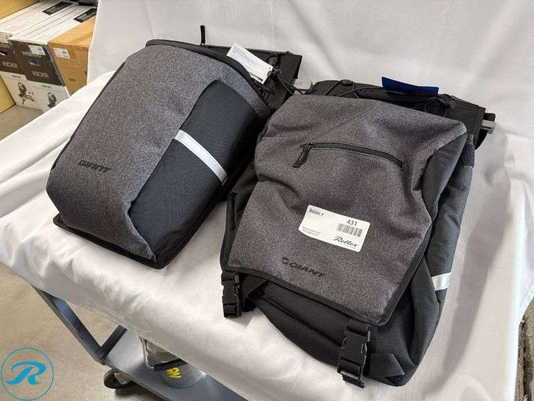 (2) Giant MIK System Pannier Bags, Large and Small - Roller Auctions