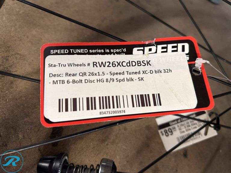 Sta-Tru RW26XCD Speed Tuned XC-D Rear Wheel and Two Spoked Replacement Wheels - Roller Auctions