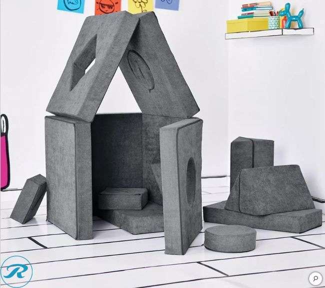 Yourigami: Kids Convertible Play Fort- Used/ Missing Circle Insert Cushion - Roller Auctions