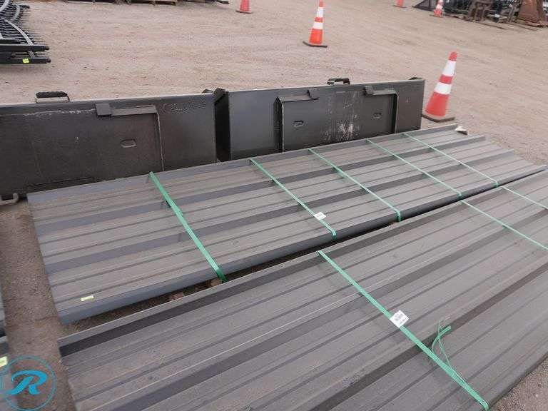 (50) New 28-Gauge R-Panel Steel Siding, 12' Long, 36" Coverage, .016 Thickness - Roller Auctions