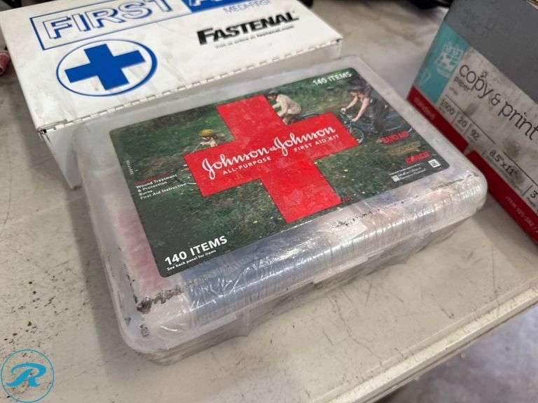 (2) First Aid Kits: Johnson & Johnson All-Purpose and Fastenal Med-First - Roller Auctions