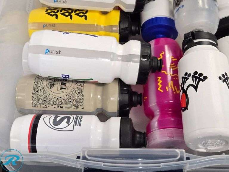 Tub of (20) Collectors Water Bottles, Used - Roller Auctions