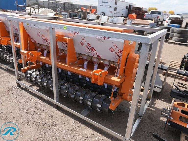 New Land Honor SD-22-72W Hydraulic Seader Attachment to Fit Skid Steer Loader, 72" - Roller Auctions