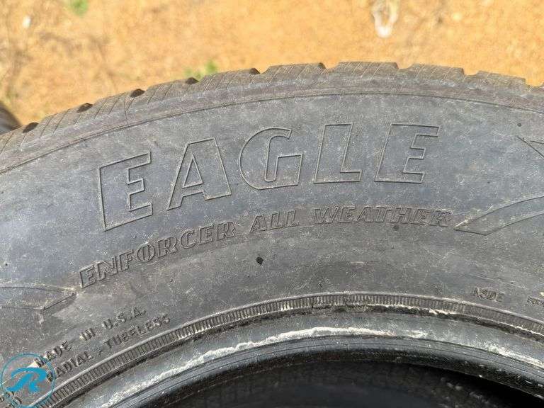 (3) 2018 Goodyear Eagle Enforcer All Weather 265/60R17 Tires - Roller Auctions