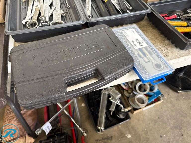Stanley and Generic Socket Wrench Sets in Portable Cases - Roller Auctions