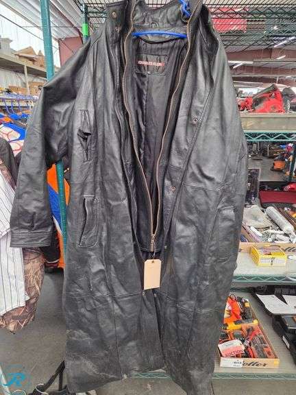 Charles Klein XL Black Full-Length Coat - Roller Auctions