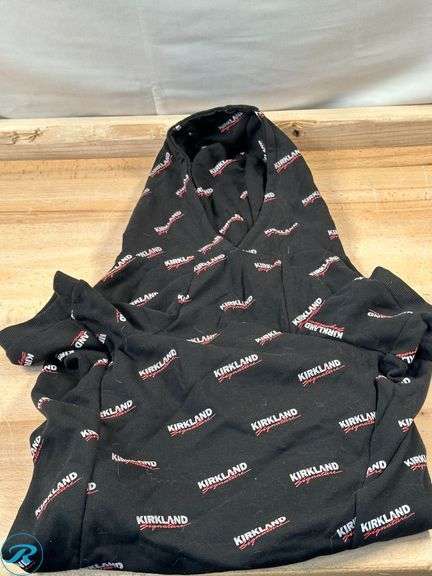 (6) Kirkland Signature: Pet Logo Hoodie, Assorted Size, Black- Used/ Previously Worn - Roller Auctions