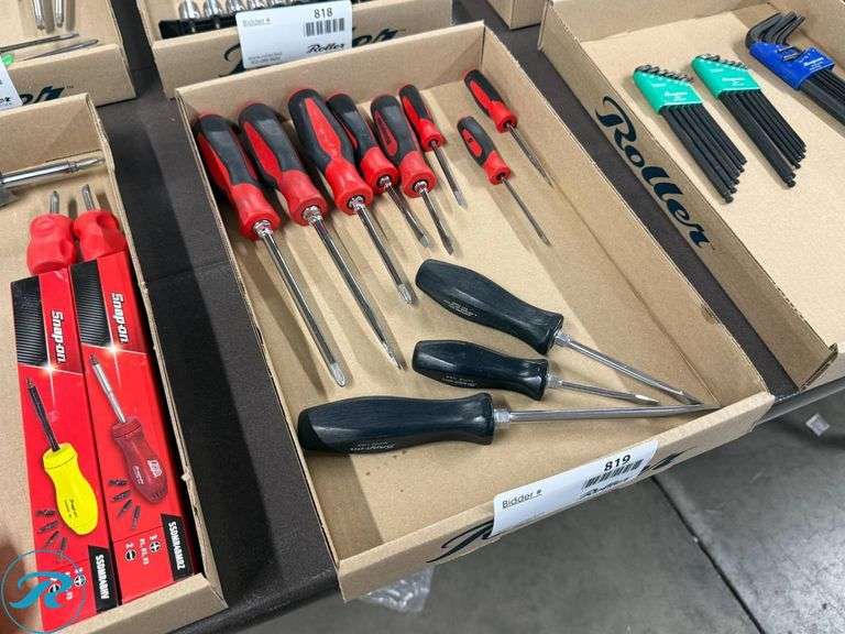 Tray of Snap-On Screwdrivers - Roller Auctions