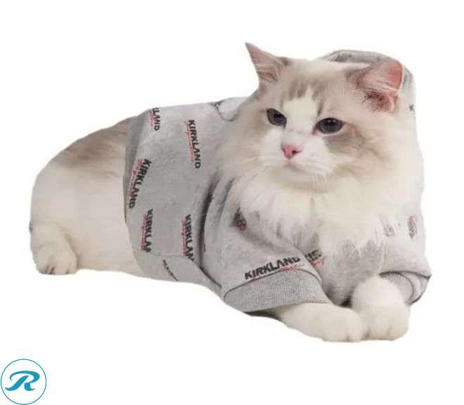 (7) Kirkland Signature: Pet Logo Hoodie, Assorted Size, Grey- (3) Like New & (4) Used - Roller Auctions