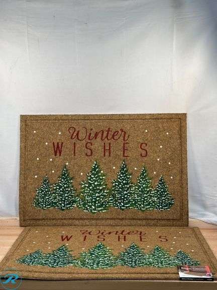 (2) Mohawk 24" X 36" Holiday Decorative Mat- New; Enbrighten: Color-Changing LED Bulb, 29.5ft, 2pk- New/ Open Box - Roller Auctions