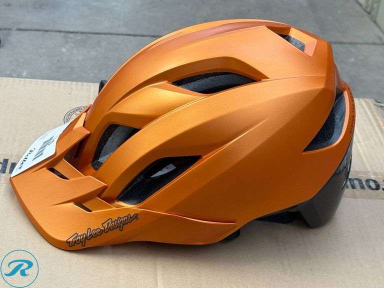 Troy Lee Designs Flowline SE Helmet, Orange/Gray, XS/S - Roller Auctions