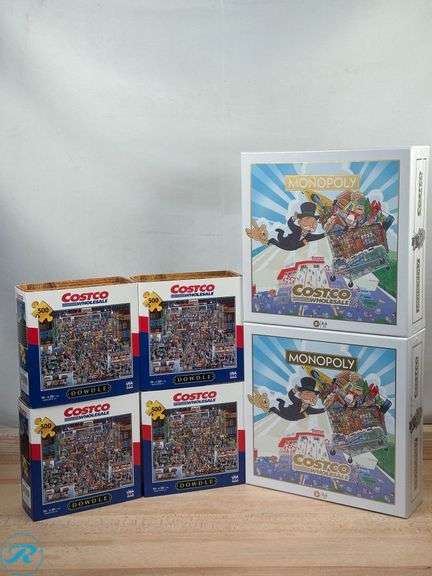 (4) Dowdle Costco Puzzle 500-Piece- New; (2) Costco Monopoly Special Edition- New