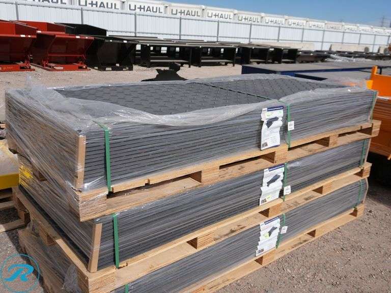 (15) New IR IRGPM Ground Protection Mats, 4' x 8' x 0.5" Thickness - Roller Auctions