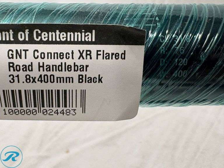 (3) Giant Connect XR Flared Road Handlebars, 31.8x400mm and 31.8x380mm, Black - Roller Auctions