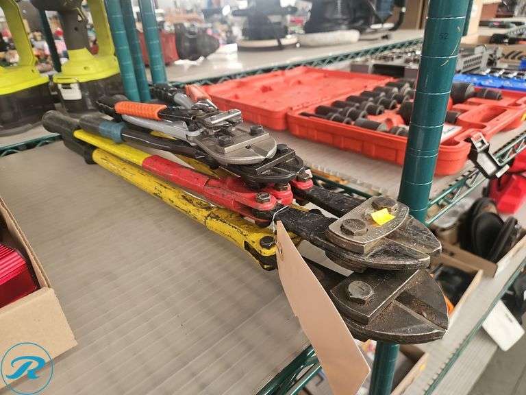 (5) Bolt Cutters, (2) 14" and (2) 24"