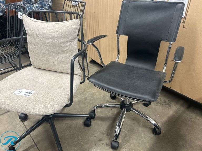 (2) Office Chairs - Roller Auctions