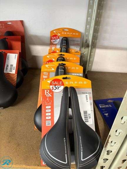 (5) Serfas Men’s and Women’s Dual Density Bike Saddles, Models DDMD-200 and DDLD-200 - Roller Auctions