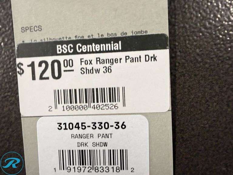 (2) Fox Ranger Men’s Pants, Size 36 - Roller Auctions