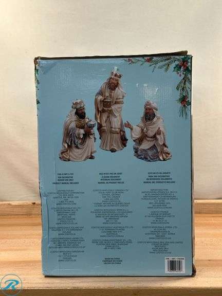 Kirkland Signature: Hand- Painted Nativity 13- Piece Set- New - Roller Auctions