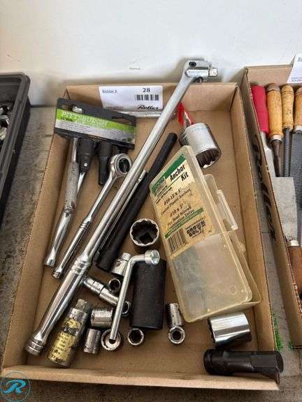 Pittsburgh and Miscellaneous Hand Tools with Sockets and Accessories