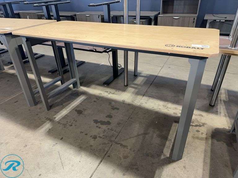 Kobalt Workbench with Wood Top and Metal Frame, 72" x 30"