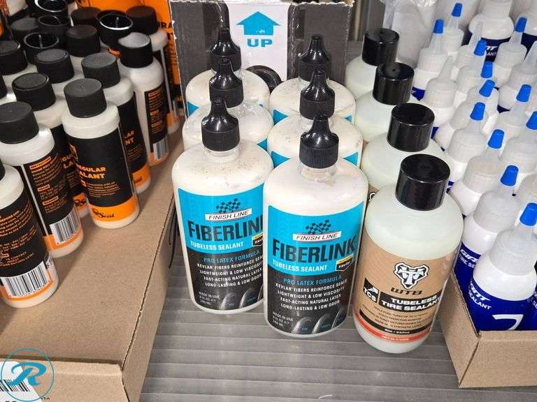 Bottles of Sealants and Lubricants Including Fiberlink and Endurance Sealant - Roller Auctions