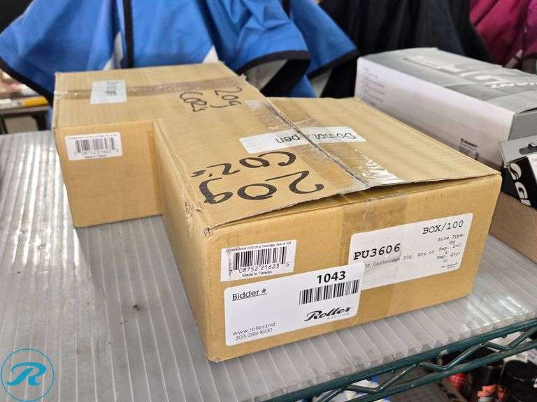 (2) Boxes of 20g CO2 Cartridges, 100ct - Roller Auctions
