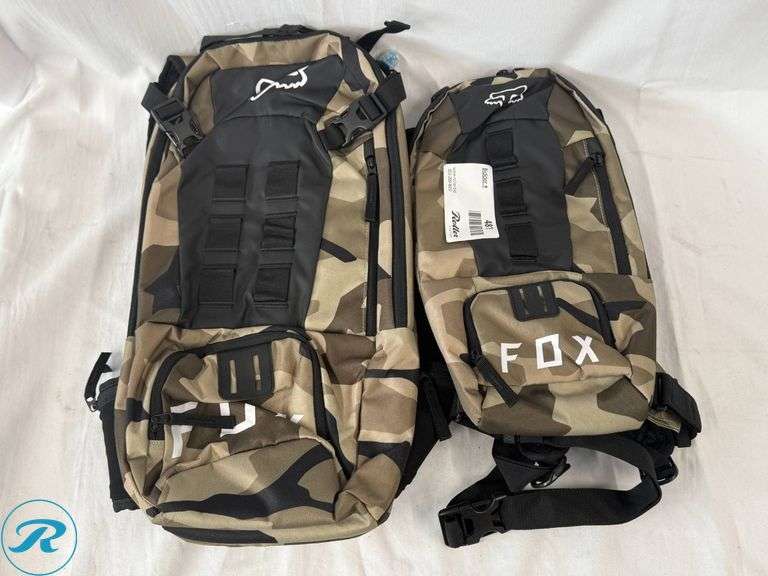 (2) Fox Utility Hydration Packs, 6L and 18L - Roller Auctions